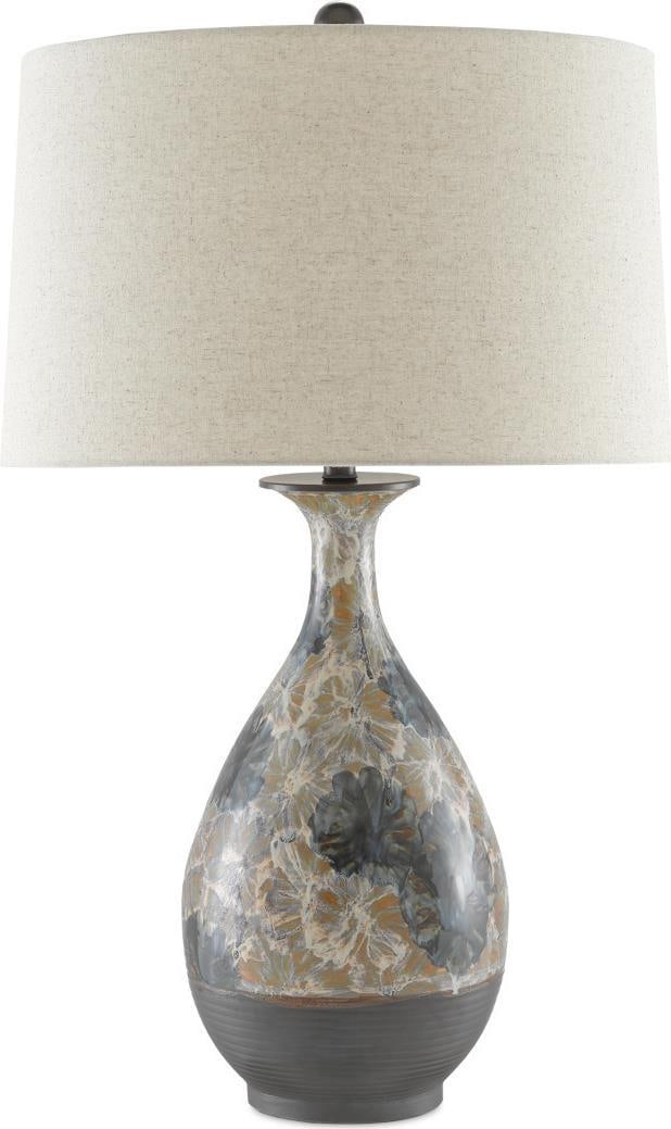 Currey Frangipani Chinoiserie Ivory Table Lamp 34 Inches (1 of 4)
