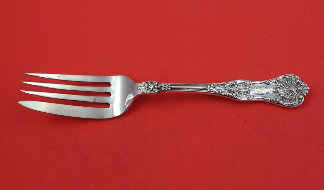 Dominick & Haff New King Sterling Silver Cold Meat Fork 7 3/4" (1 of 2)