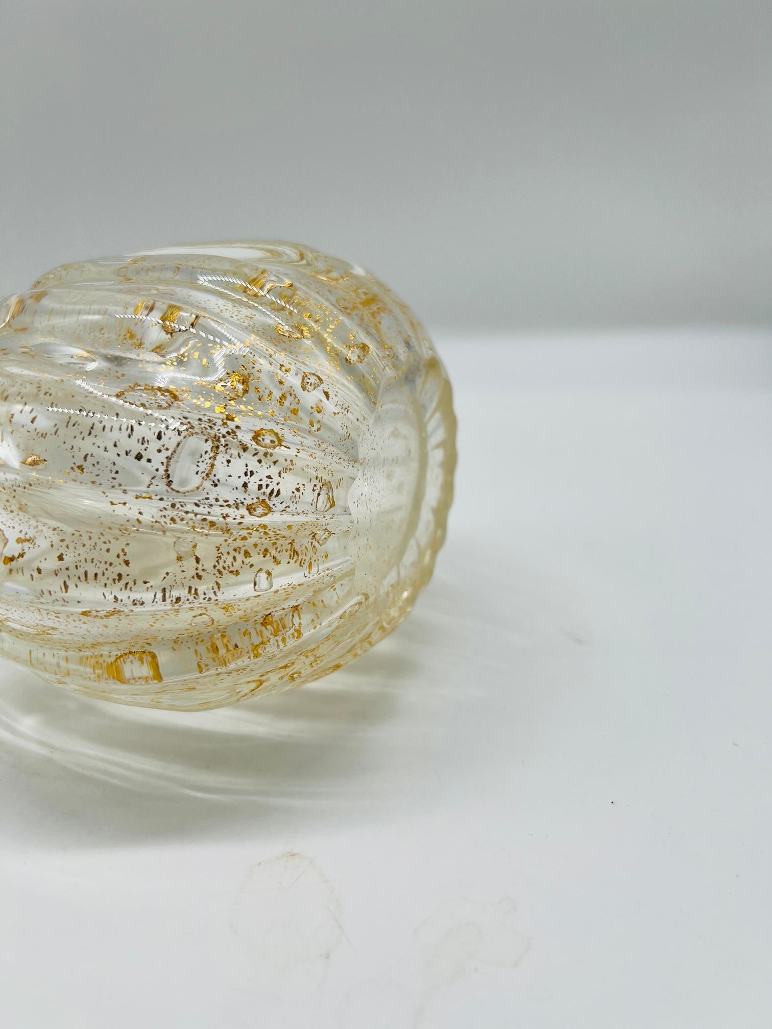 Ercole Barovier 'Cordonato d'Oro' Vase 1965 Murano Art Glass - 10