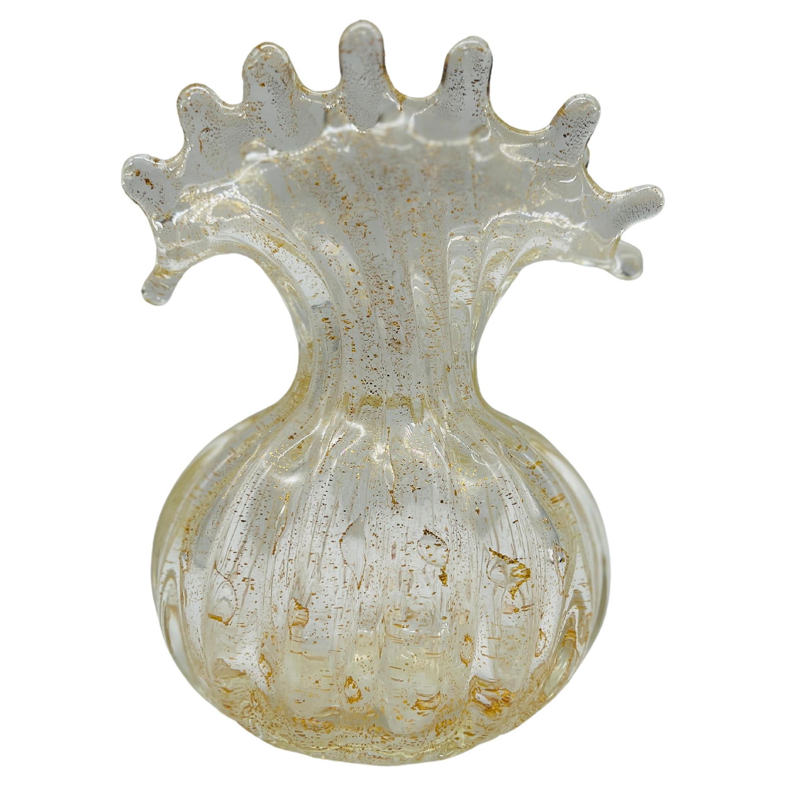 Ercole Barovier 'Cordonato d'Oro' Vase 1965 Murano Art Glass - 2