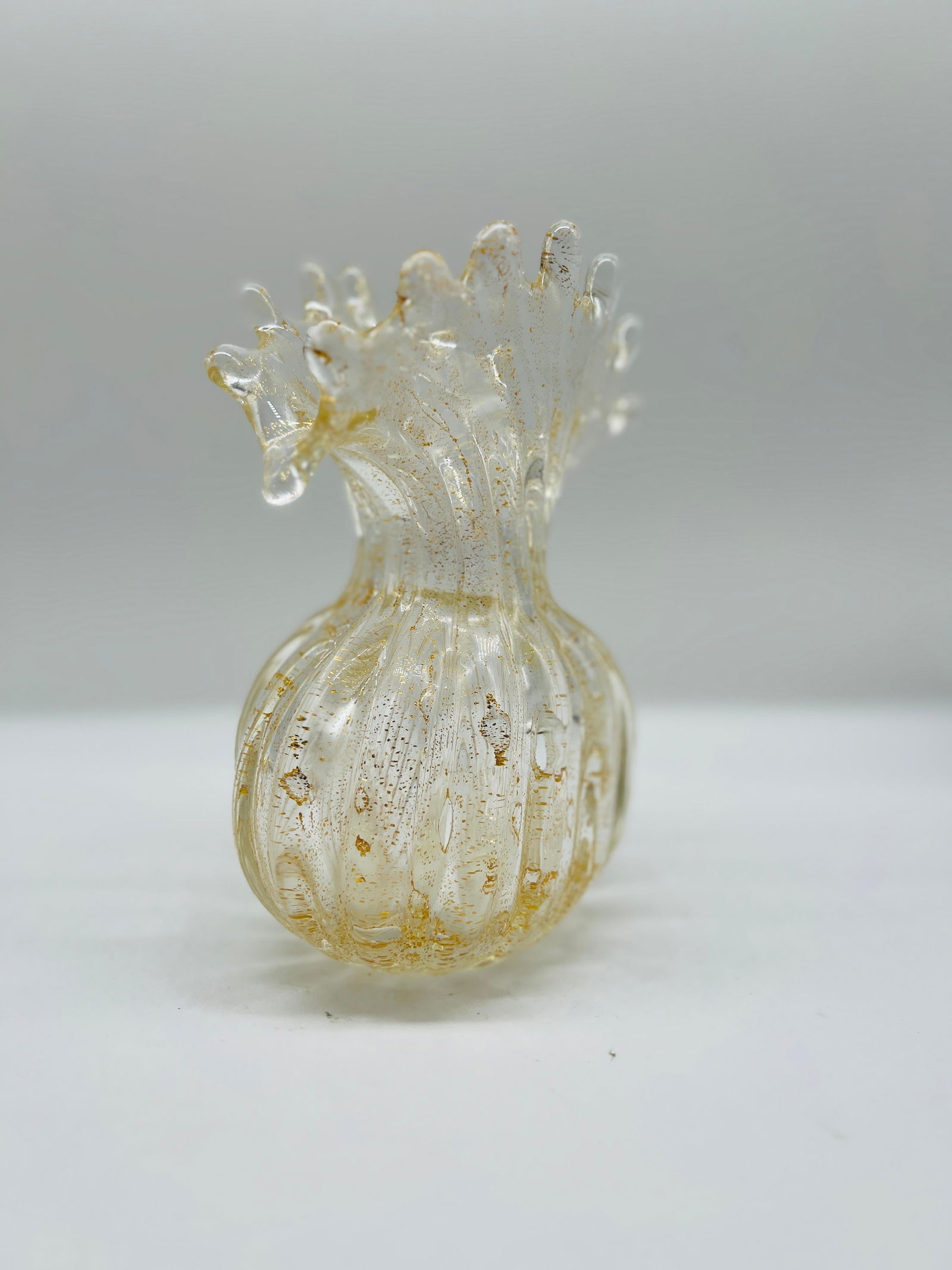 Ercole Barovier 'Cordonato d'Oro' Vase 1965 Murano Art Glass - 4