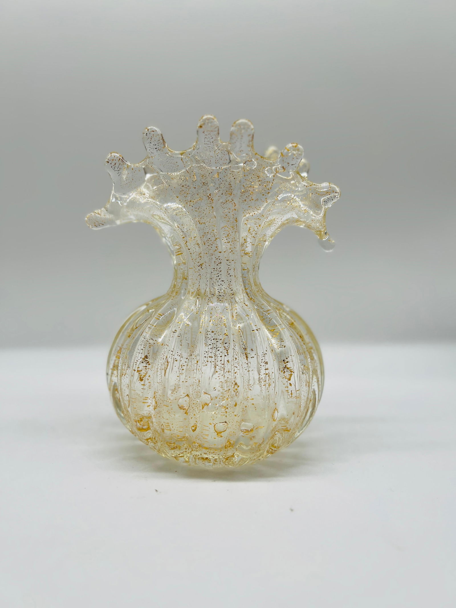 Ercole Barovier 'Cordonato d'Oro' Vase 1965 Murano Art Glass - 5