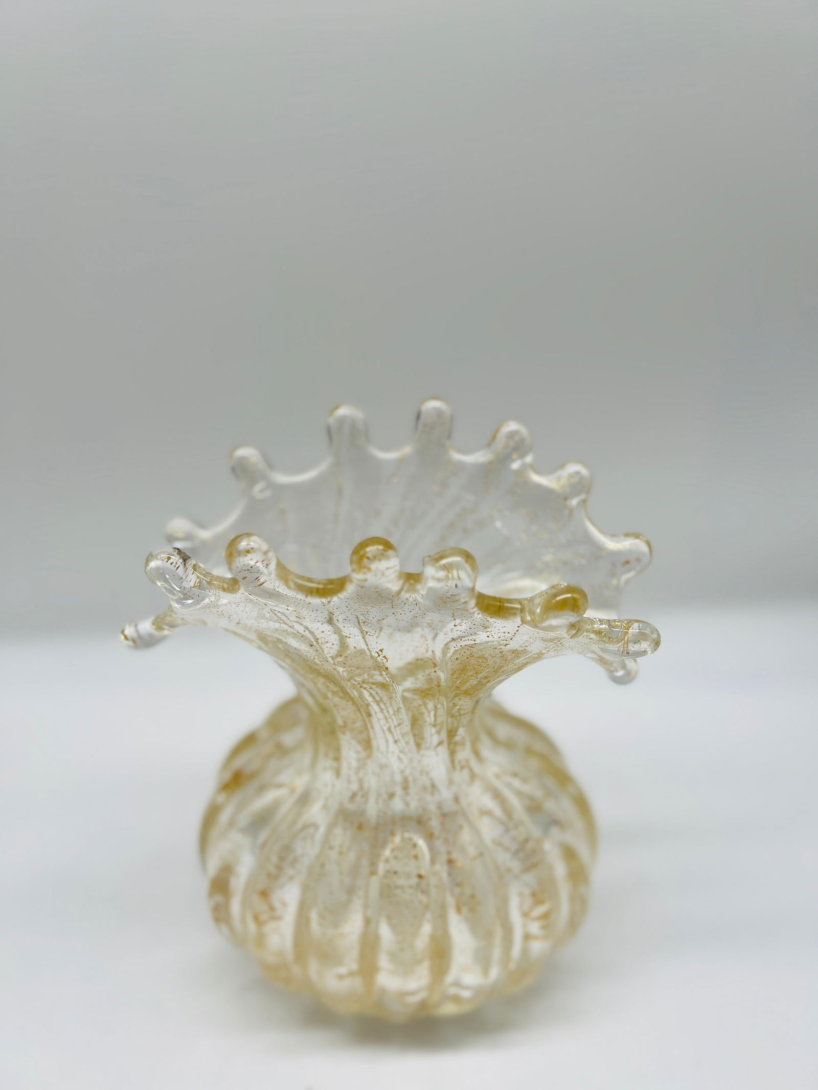 Ercole Barovier 'Cordonato d'Oro' Vase 1965 Murano Art Glass - 6