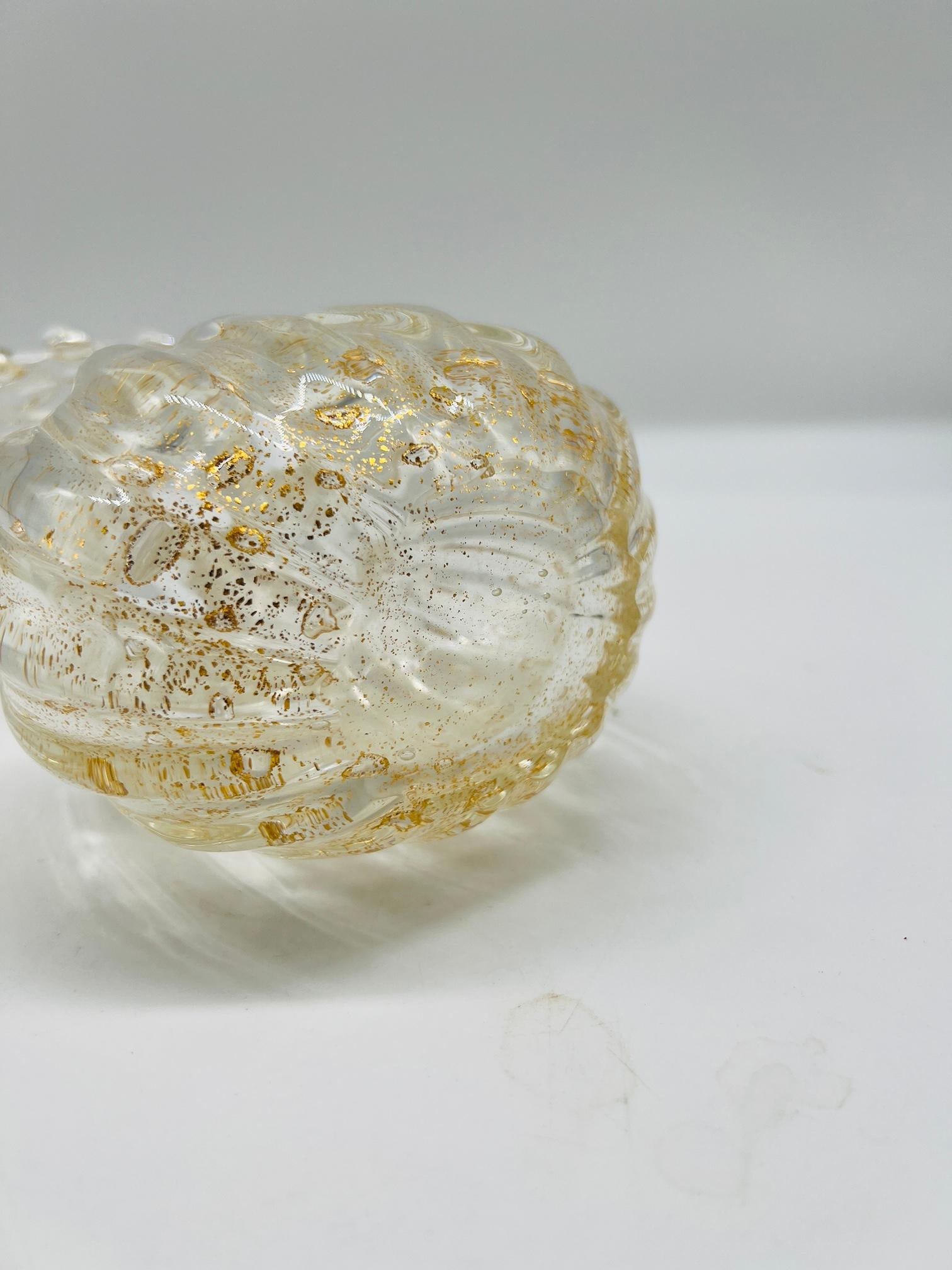 Ercole Barovier 'Cordonato d'Oro' Vase 1965 Murano Art Glass - 9