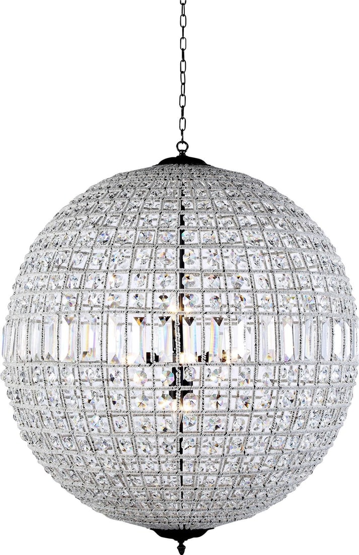 Elegant Lighting Antique Style Crystal Pendant Light 50.50H Regency Design: Elegant Lighting Antique Style Crystal Pendant Light 50.50H Regency Design Illuminate your space with this stunning crystal pendant light featuring an antique style brass finish. Crafted in a regal