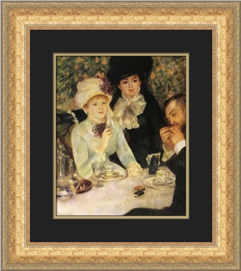 Pierre-Auguste Renoir Le Dejeuner Custom Framed Art Print 21 x 19 (1 of 2)