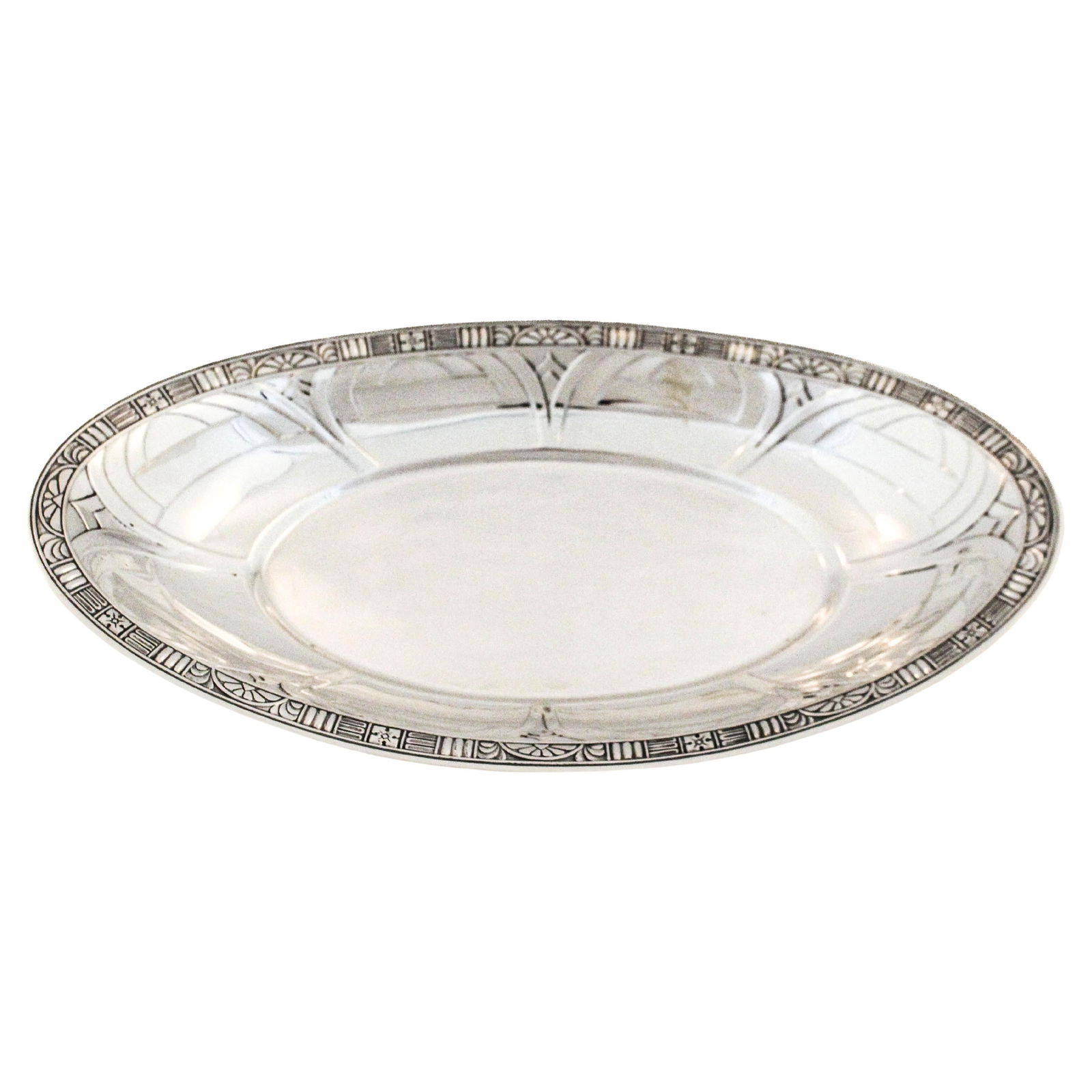 Rare 1928 Alvin Silver Sterling Silver Art Deco Breadbasket (1 of 5)