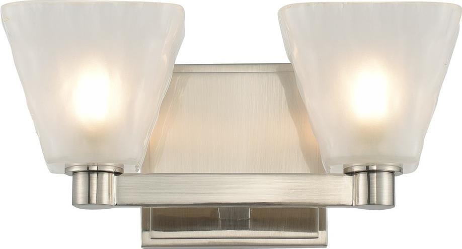 Kalco Contemporary 2-Light Bath Fixture Glazed Nickel Finish (1 of 1)