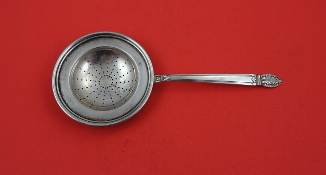 Reed and Barton Colonial Classic Sterling Silver Tea Strainer 7" (1 of 2)