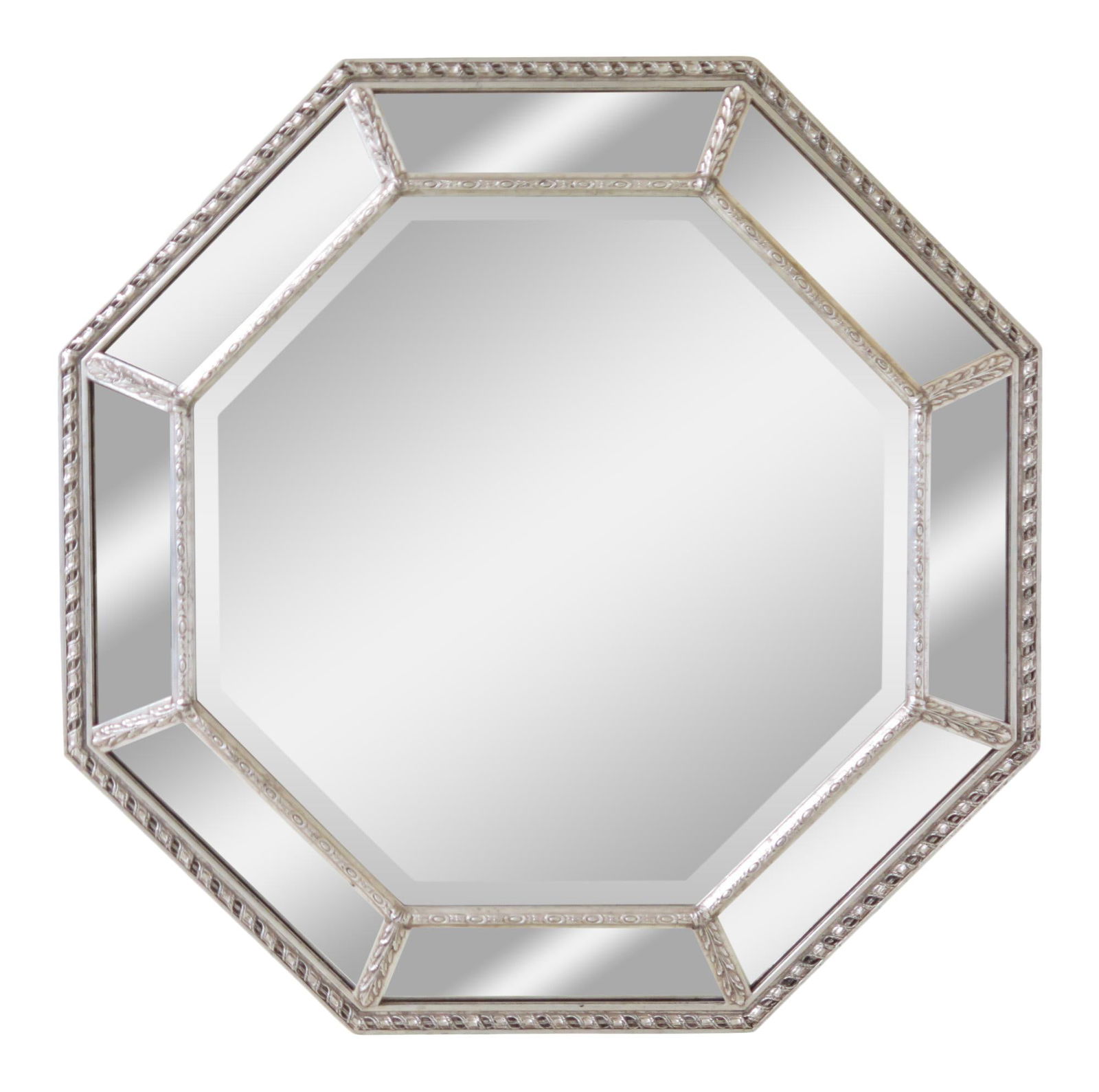 Friedman Brothers Octagonal Silver Mirror Model #6646 Beveled Glass (1 of 9)