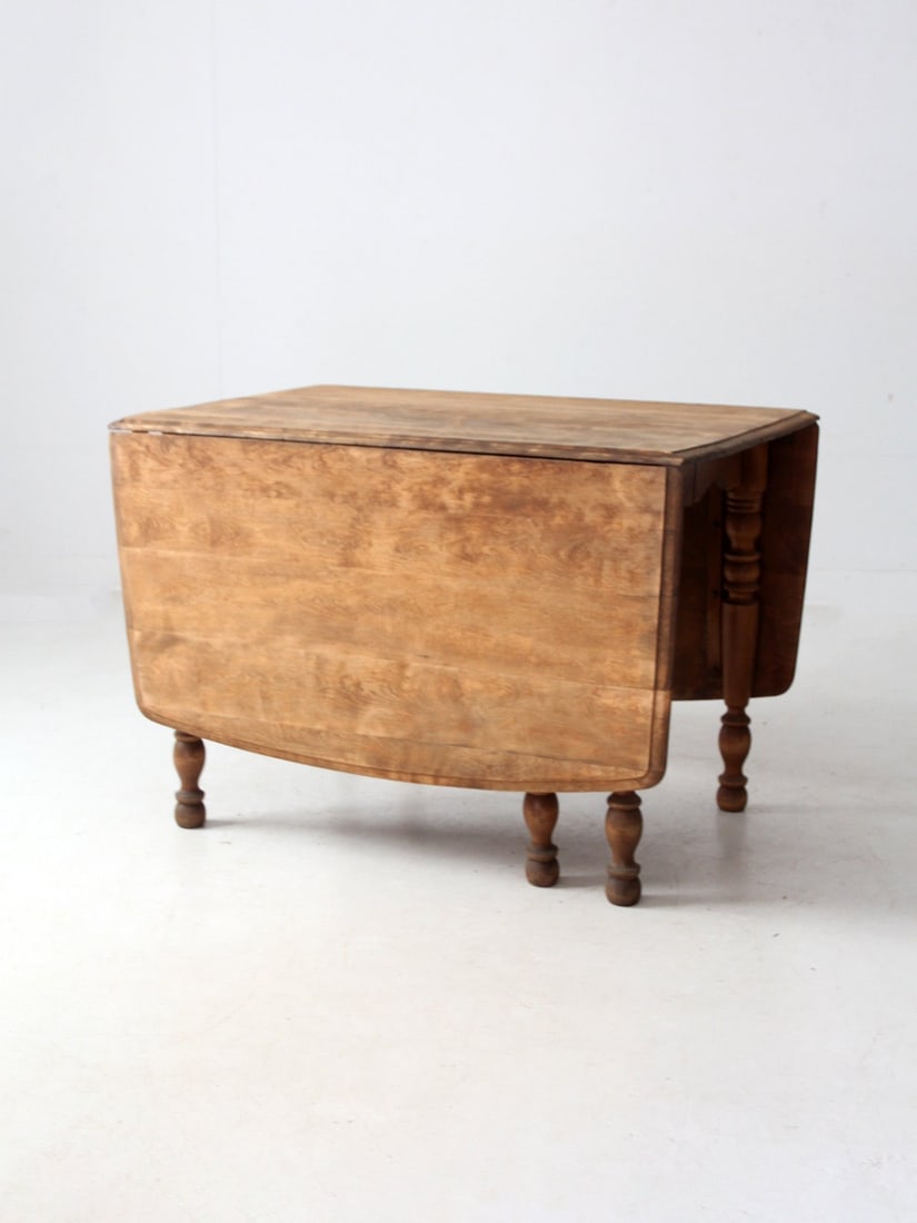 Antique Gateleg Drop Leaf Dining Table Honey Finish Farmhouse Style (1 of 17)