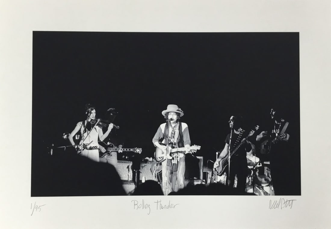 Neil Portnoy Limited Edition Giclee Bob Dylan Rolling Thunder 14 x 20 Signed Numbered (1 of 3)