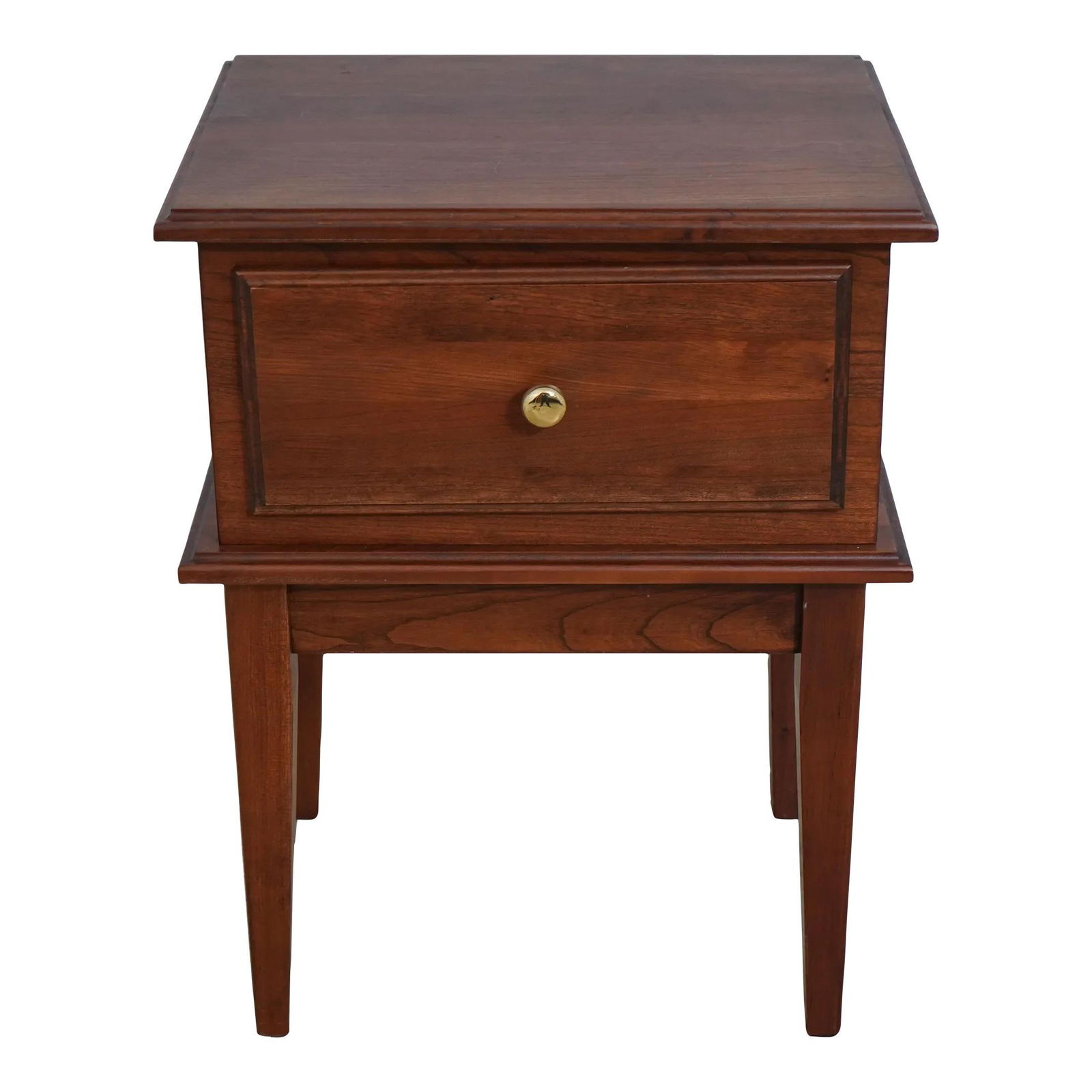Solid Cherry Wood Humidor Nightstand End Table 20 Years Old: Solid Cherry Wood Humidor Nightstand End Table 20 Years Old This exquisite Custom Crafted Cherry Humidor Nightstand End Table is a stunning addition to any room. Made from solid cherry wood, it featur