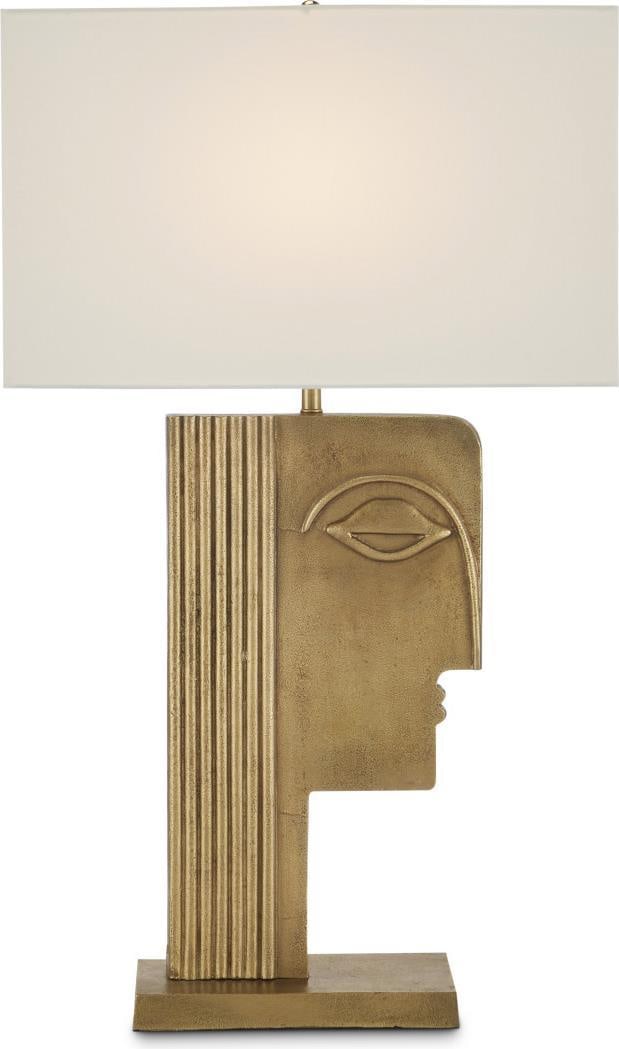 Currey Thebes Table Lamp 1920s Art Deco Brass Finish (1 of 5)