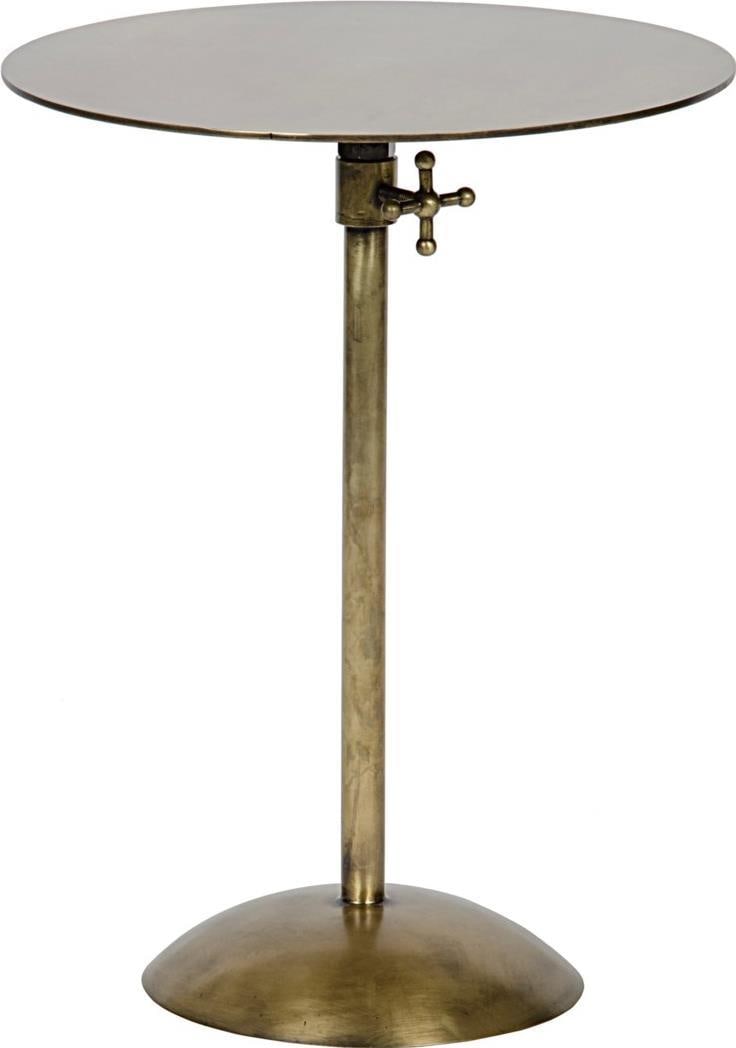 Victorian Style Brass Adjustable Side Table by Noir (1 of 1)