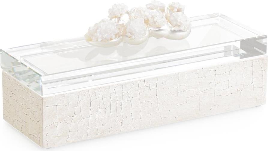 John-Richard Chic Quartz Decorative Box 5.75H 12.50W 4.25D (1 of 2)