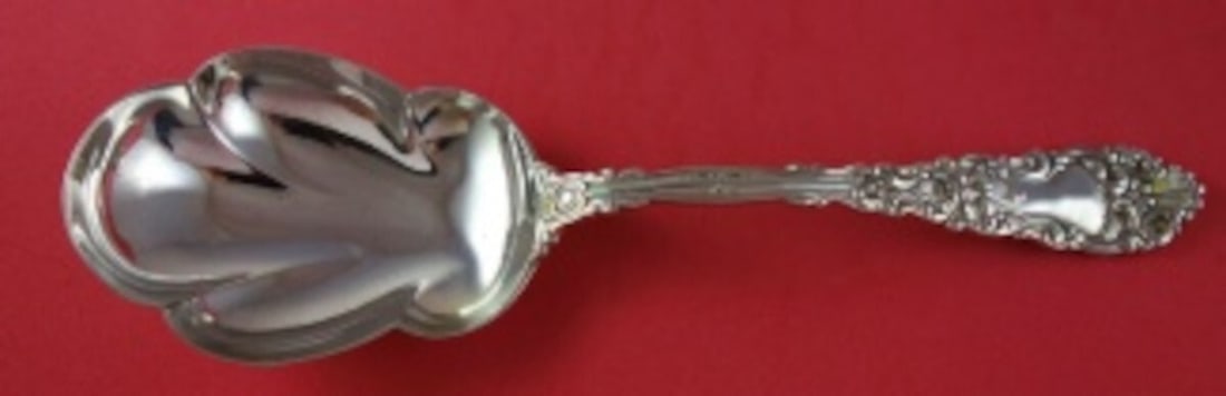 Dominick & Haff Renaissance Sterling Silver 9" 3-Lobed Serving Spoon (1 of 2)