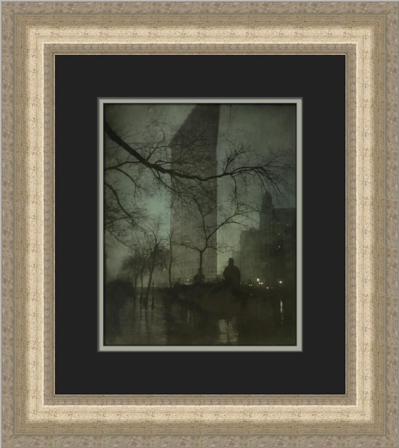 Edward J Steichen The Flat Iron Building Custom Framed Art Print (1 of 2)