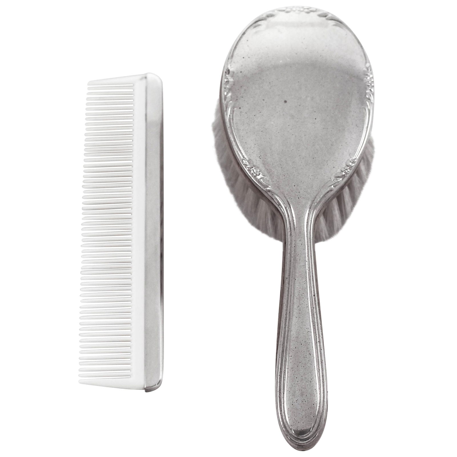 Lunt Silver 1950s Sterling Baby Brush and Comb Set of 2 (1 of 6)