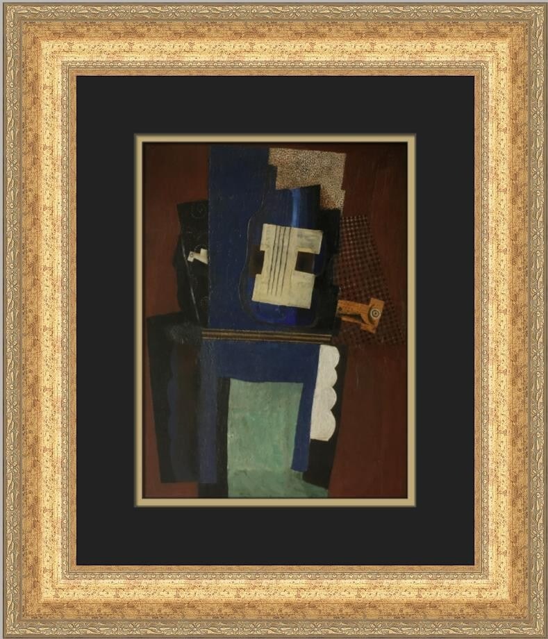Pablo Picasso Guitar and Clarinet Custom Framed Print 1992 (1 of 2)