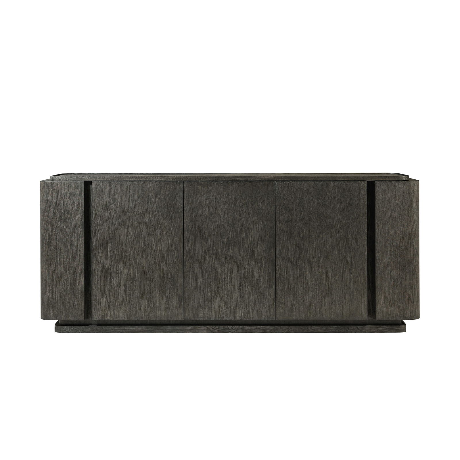 Theodore Alexander Charcoal Oak Triple-Door Sideboard 32.75H x 78.75W x 17.75D: Theodore Alexander Charcoal Oak Triple-Door Sideboard 32.75H x 78.75W x 17.75D This Charcoal Oak Triple-Door Sideboard combines modern design with functionality. Crafted from durable wood, it features