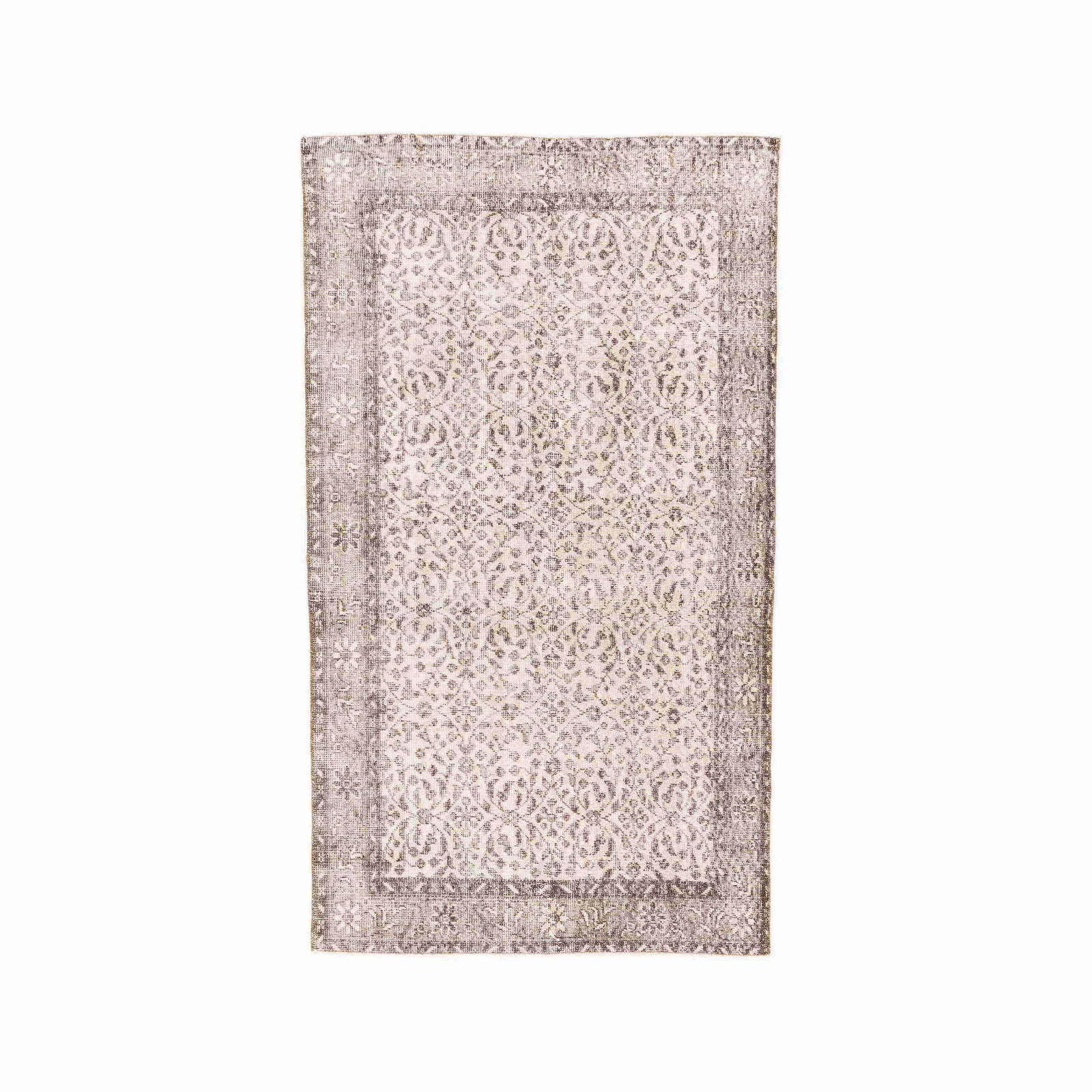 Authentic Vintage Handmade Wool on Cotton Carpet 46.9 x 80.7 (1 of 8)