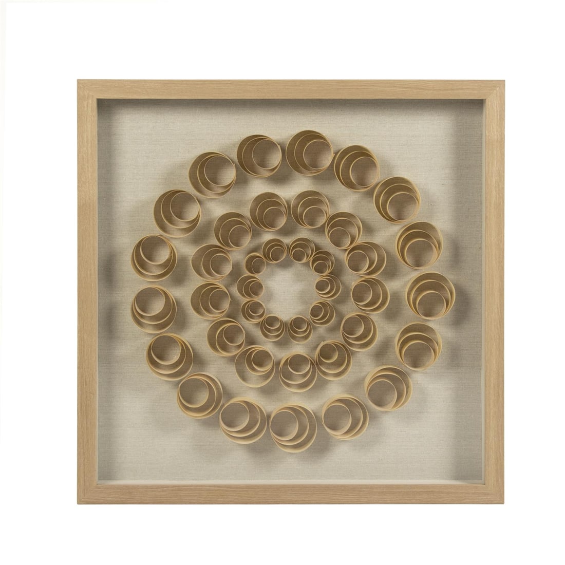 Zentique Abstract Wall Art 23.75x23.75 Glass Linen MDF (1 of 4)