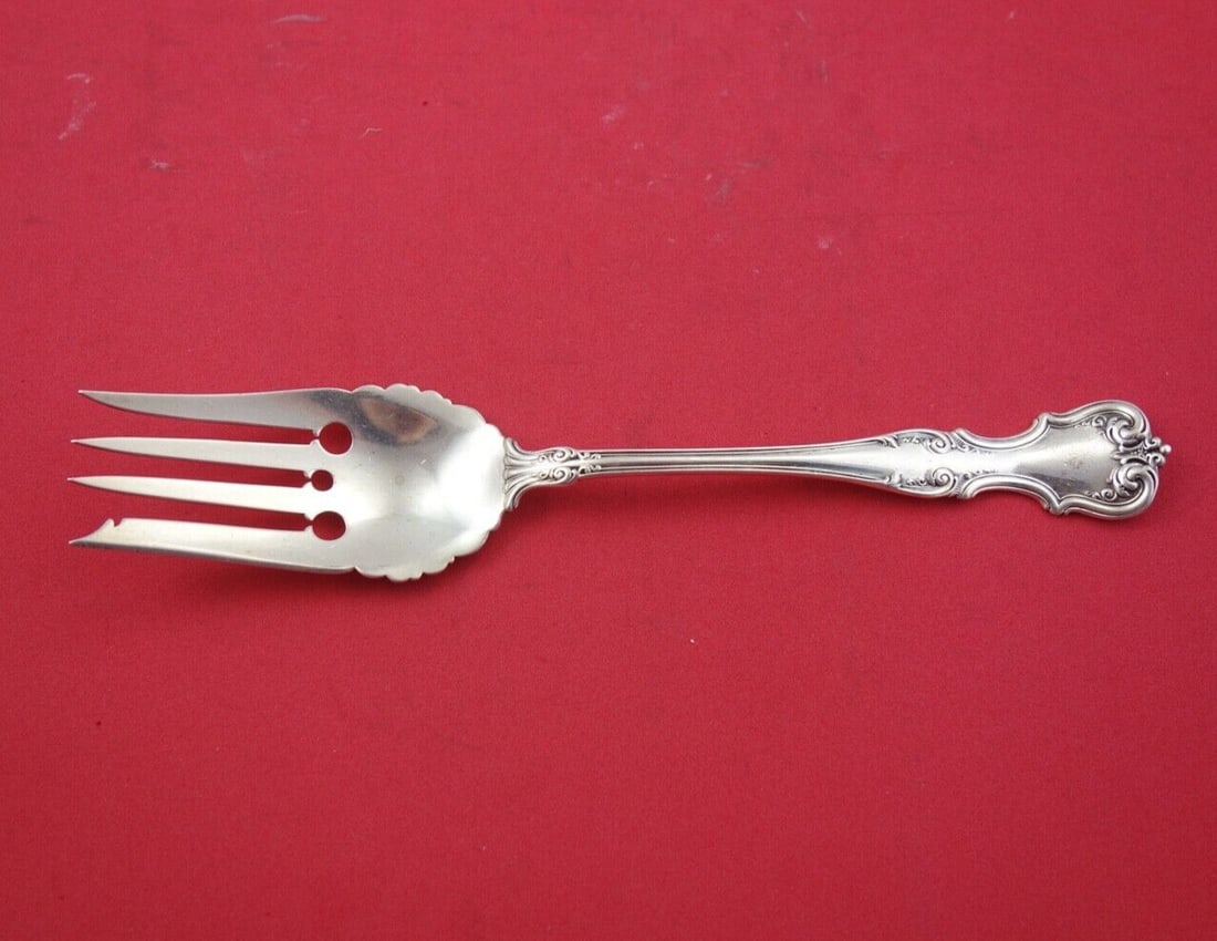 Litchfield International Silver Sterling Silver Cold Meat Fork 8.5" (1 of 2)