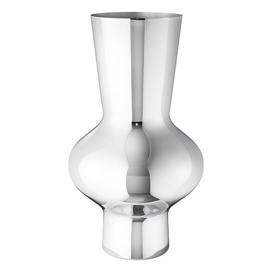 Georg Jensen Alfredo Large Mirror Polished Stainless Steel Vase (1 of 2)
