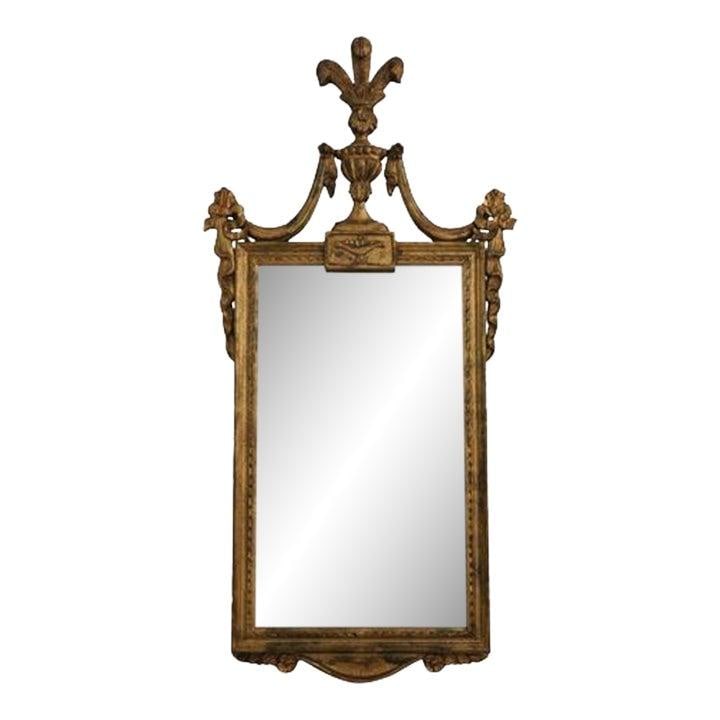 Vintage Italian Regency Style Gold Gilt Wood Mirror 1930s (1 of 10)