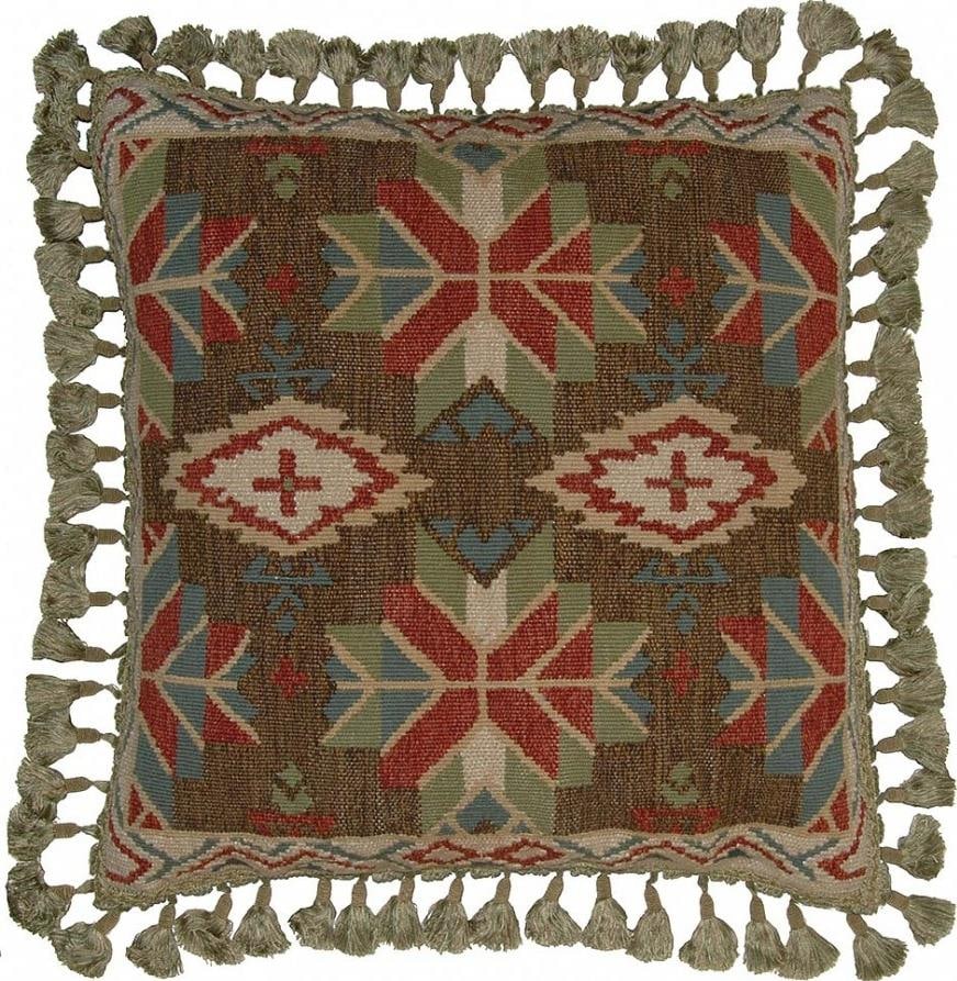 Provence Home Handmade Plush Velvet Ikat Pillow 22x22 (1 of 1)