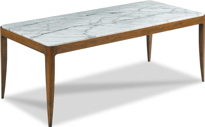Woodbridge Jude Collection Rectangular Marble Cocktail Table 48 x 22 x 19 (1 of 3)