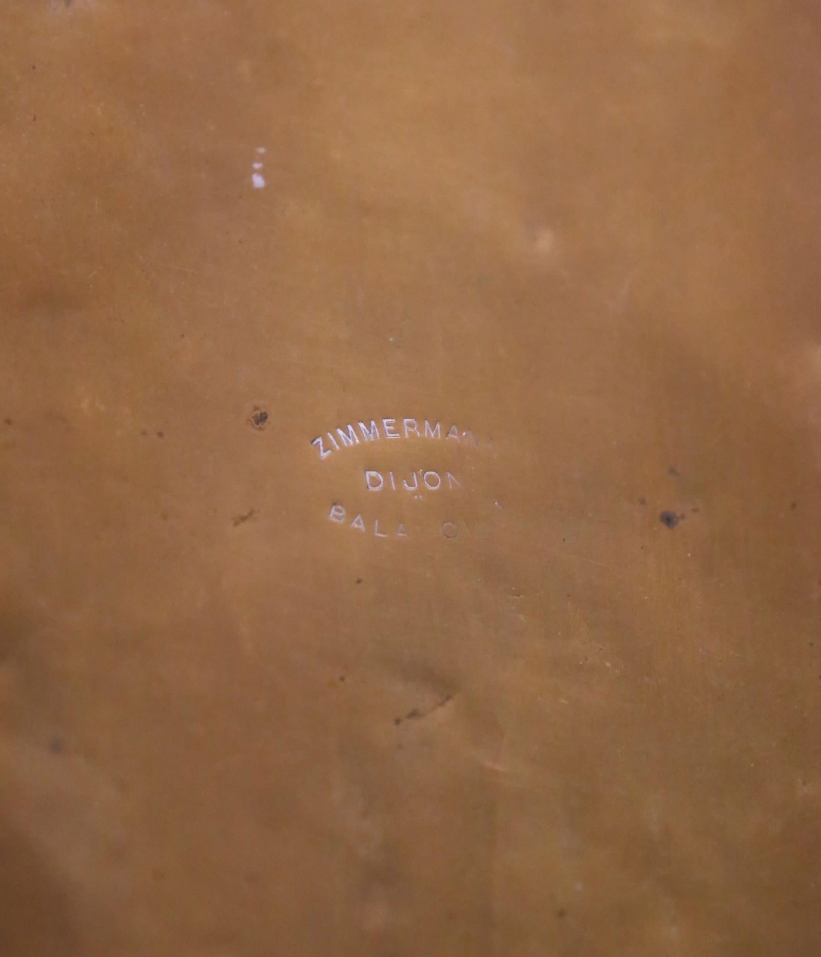 Antique 19th Century French Zimmerman Brass Fruitwood Balance Scale - 12