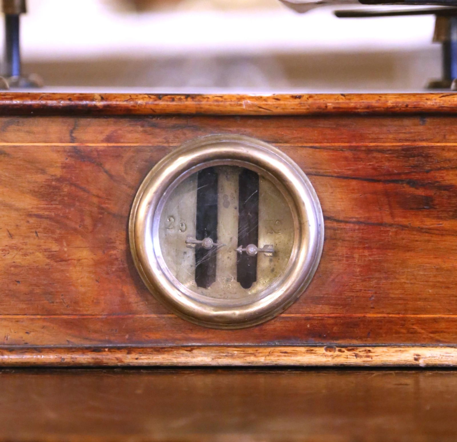 Antique 19th Century French Zimmerman Brass Fruitwood Balance Scale - 5