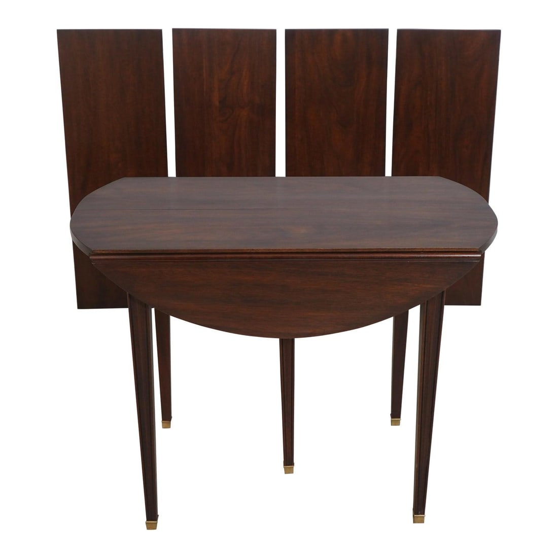 Henkel Harris Mahogany Georgian Dropleaf Pembroke Table with Brass Feet (1 of 10)