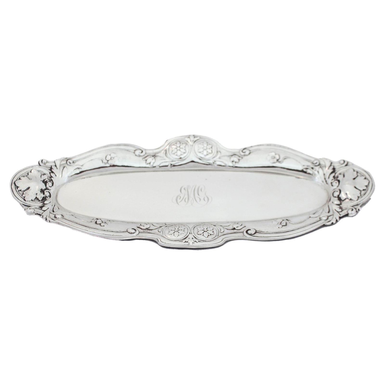 Gorham Sterling Silver Art Nouveau Ring Tray 10 x 4 (1 of 5)
