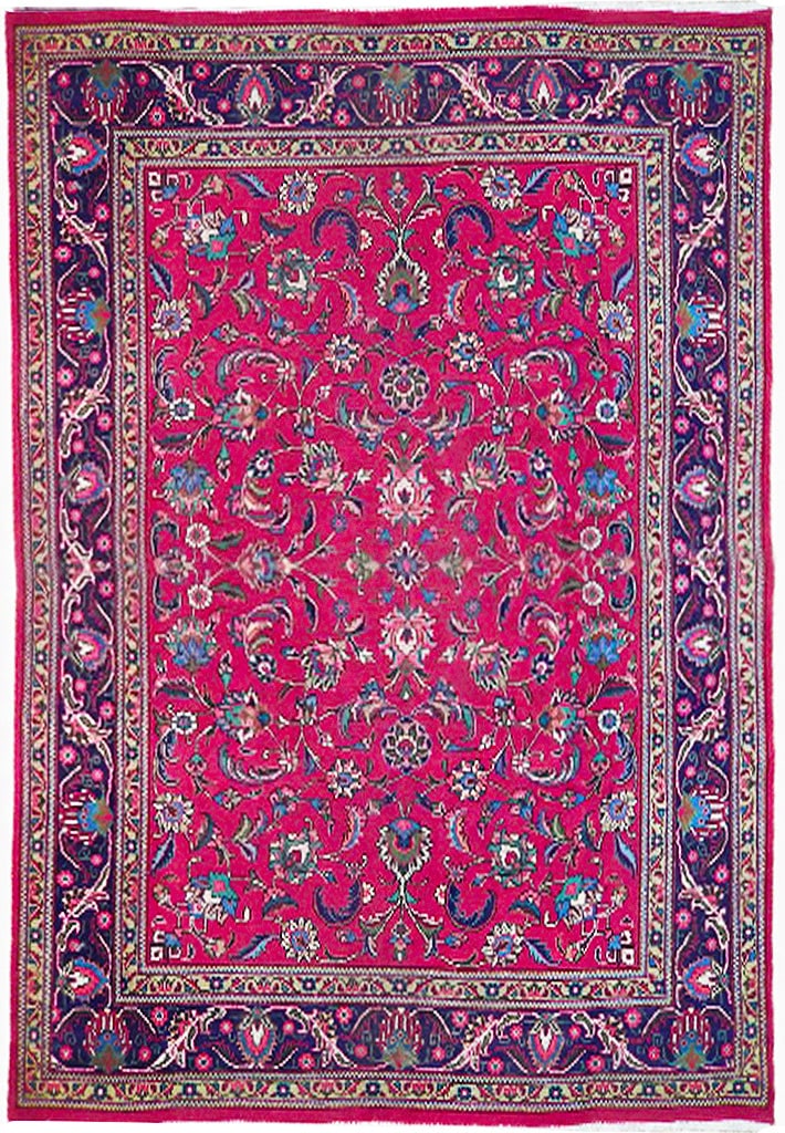 8 x 11.2 Red Lilac Semi-Antique Persian Kashan Rug Handmade Wool: 8 x 11.2 Red Lilac Semi-Antique Persian Kashan Rug Handmade Wool Free continental US Shipping Transform your space with this exquisite 8 x 11.2 Red Lilac Semi-Antique Persian Kashan Rug. Handcrafted b