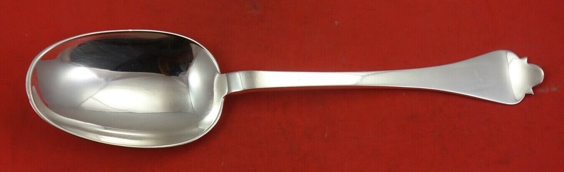 Spaulding & Co. Trifed Sterling Silver Platter Spoon 9.5 Inch (1 of 2)