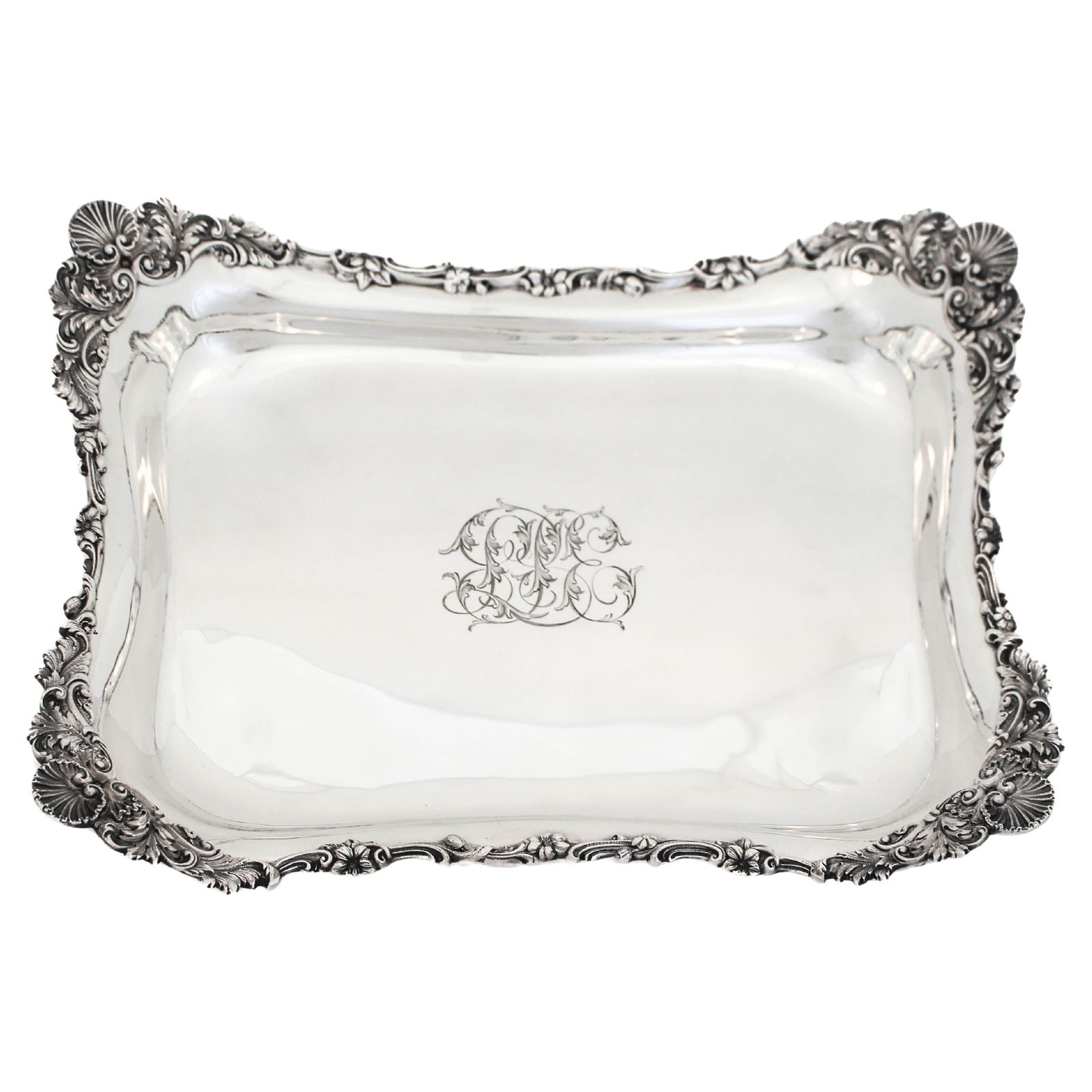 Antique Tiffany & Co Sterling Silver Asparagus Tray 1890s Floral Design: Antique Tiffany & Co Sterling Silver Asparagus Tray 1890s Floral Design This exquisite Tiffany & Company sterling silver asparagus tray showcases the timeless elegance and craftsmanship of the renowne