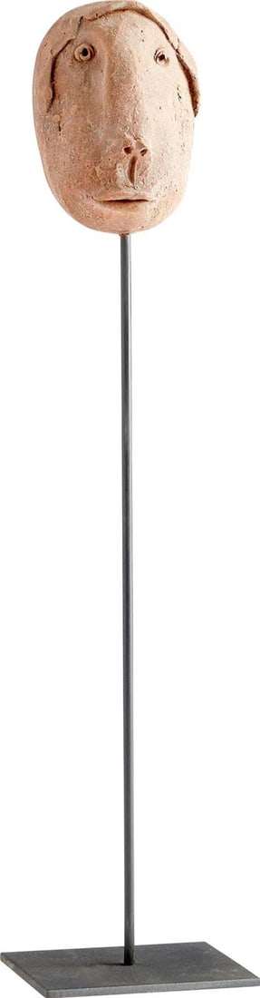 Cyan Stoic Java Rustic Sculpture for Eclectic Decor (1 of 1)