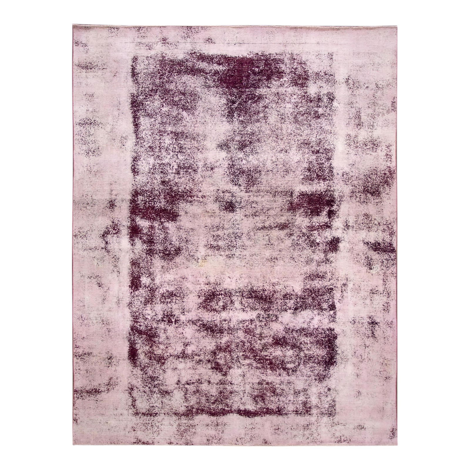 Vintage Handmade Purple Wool Rug 9' x 11'11 Circa 1920 (1 of 10)