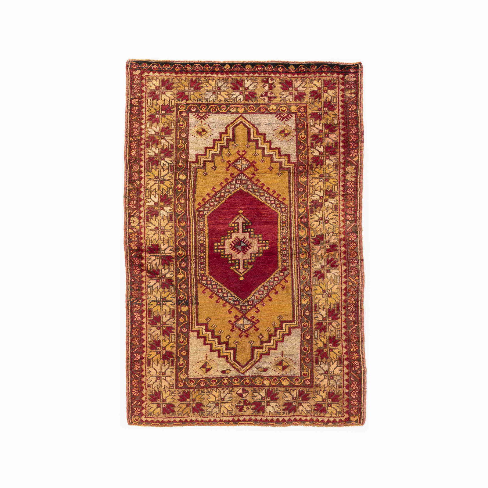 Handmade Anadol Wool Carpet 42.1 x 66.1 Double Knot Design (1 of 8)