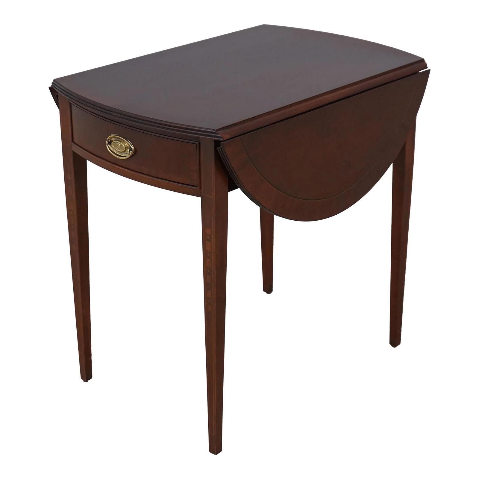 Ethan Allen Federal Style Mahogany Pembroke Table with Inlay (1 of 10)