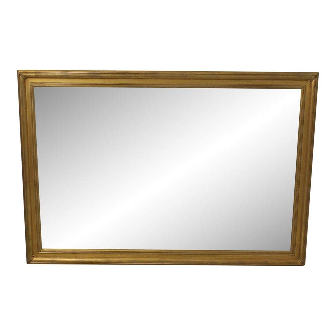 Elegant 42 x 61 Gold Gilt Beveled Mirror Traditional Style: Elegant 42 x 61 Gold Gilt Beveled Mirror Traditional Style This exquisite large rectangular mirror features a stunning gold gilt frame and beveled glass, combining traditional style with quality