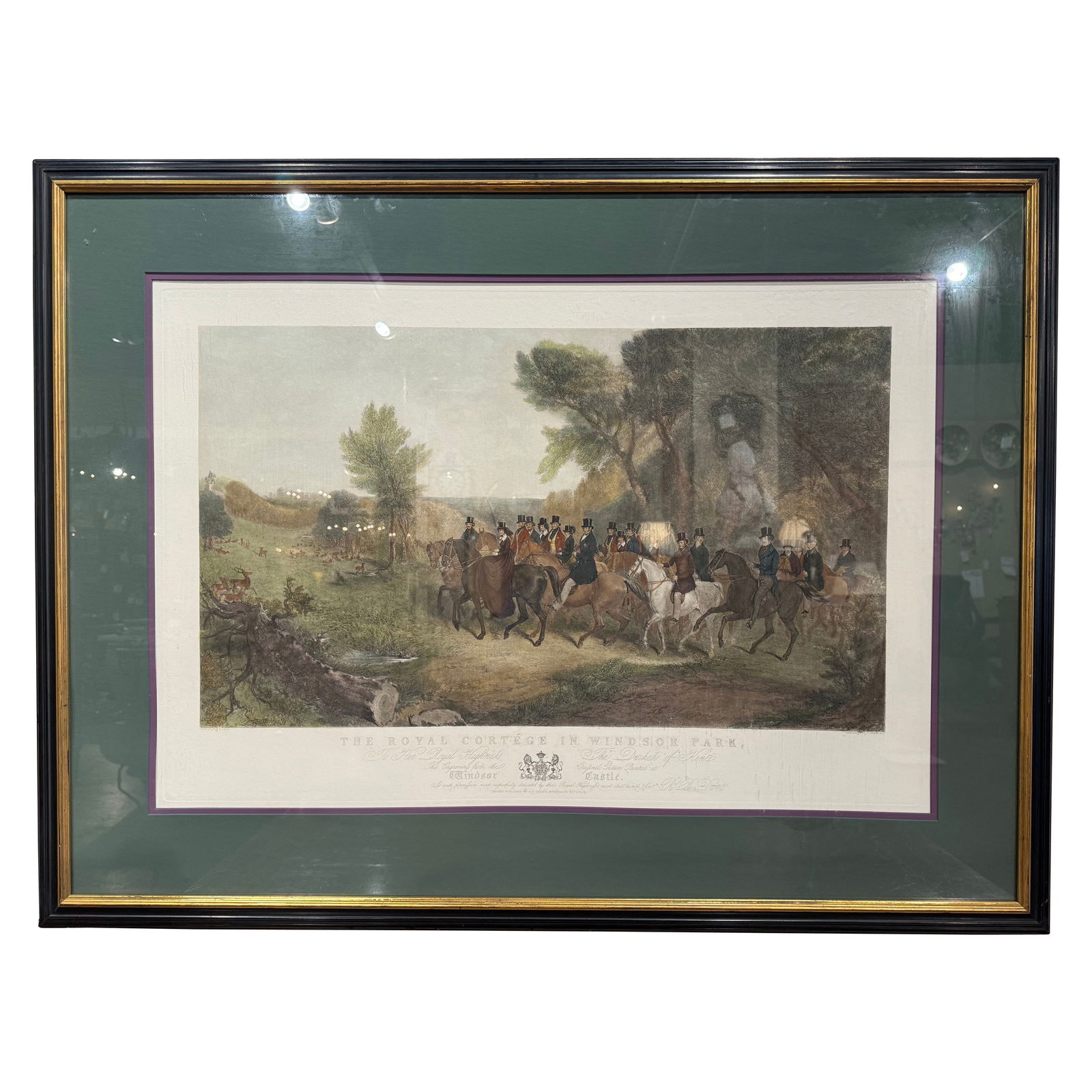 19th Century Framed Print of Windsor Park Royal Hunt (1 of 10)