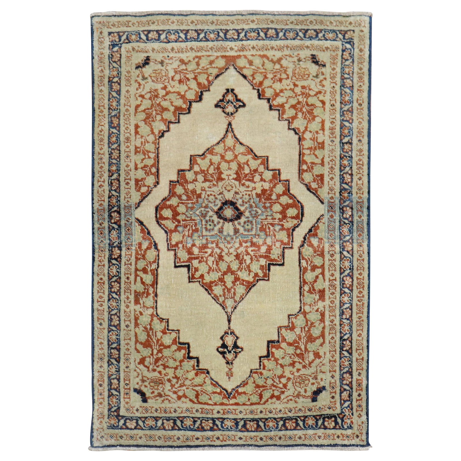 19th Century Hadji Jalili Tabriz Hand-Woven Wool Rug (1 of 6)
