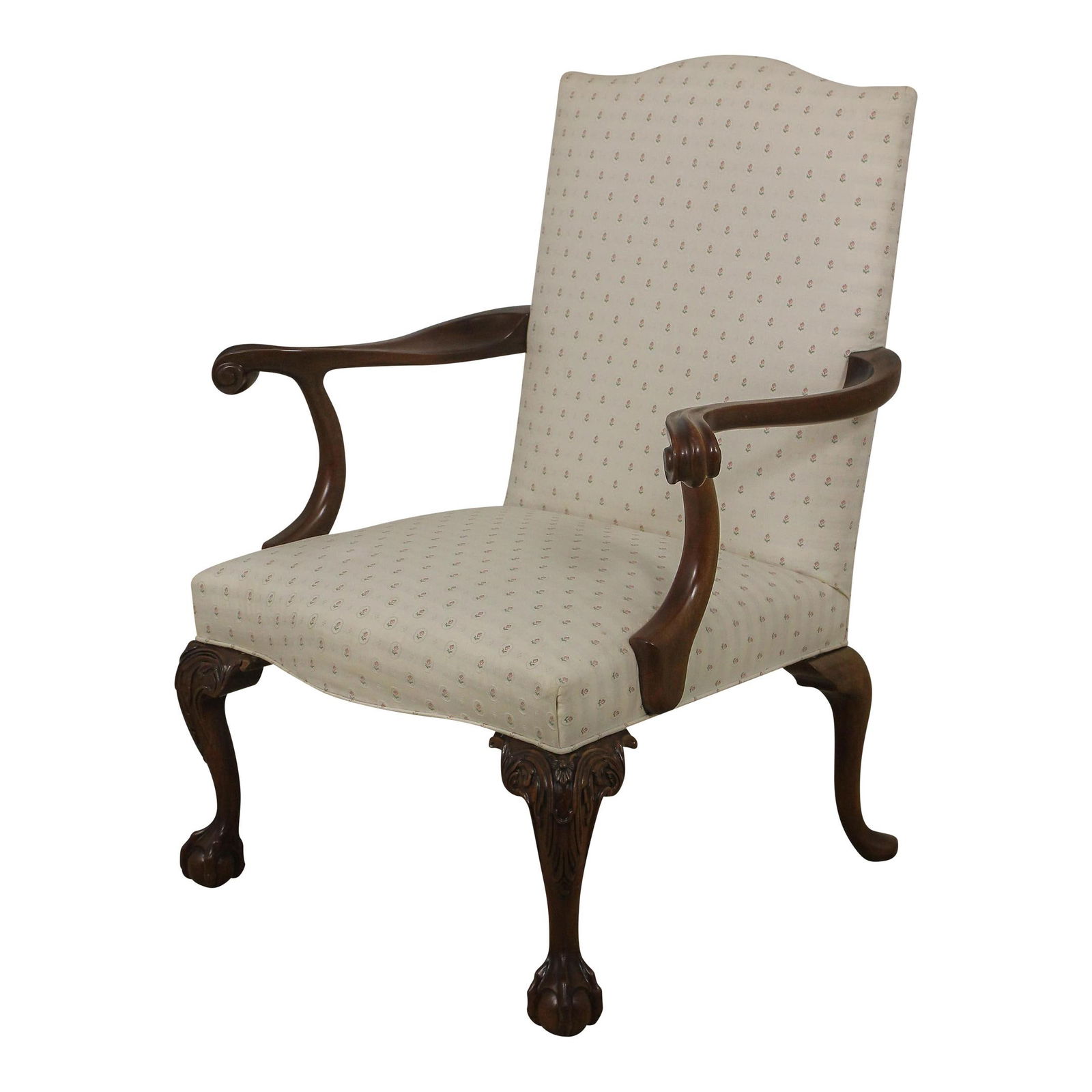 Timeless Southwood Chippendale Mahogany Armchair with Ball Claw Feet (1 of 10)
