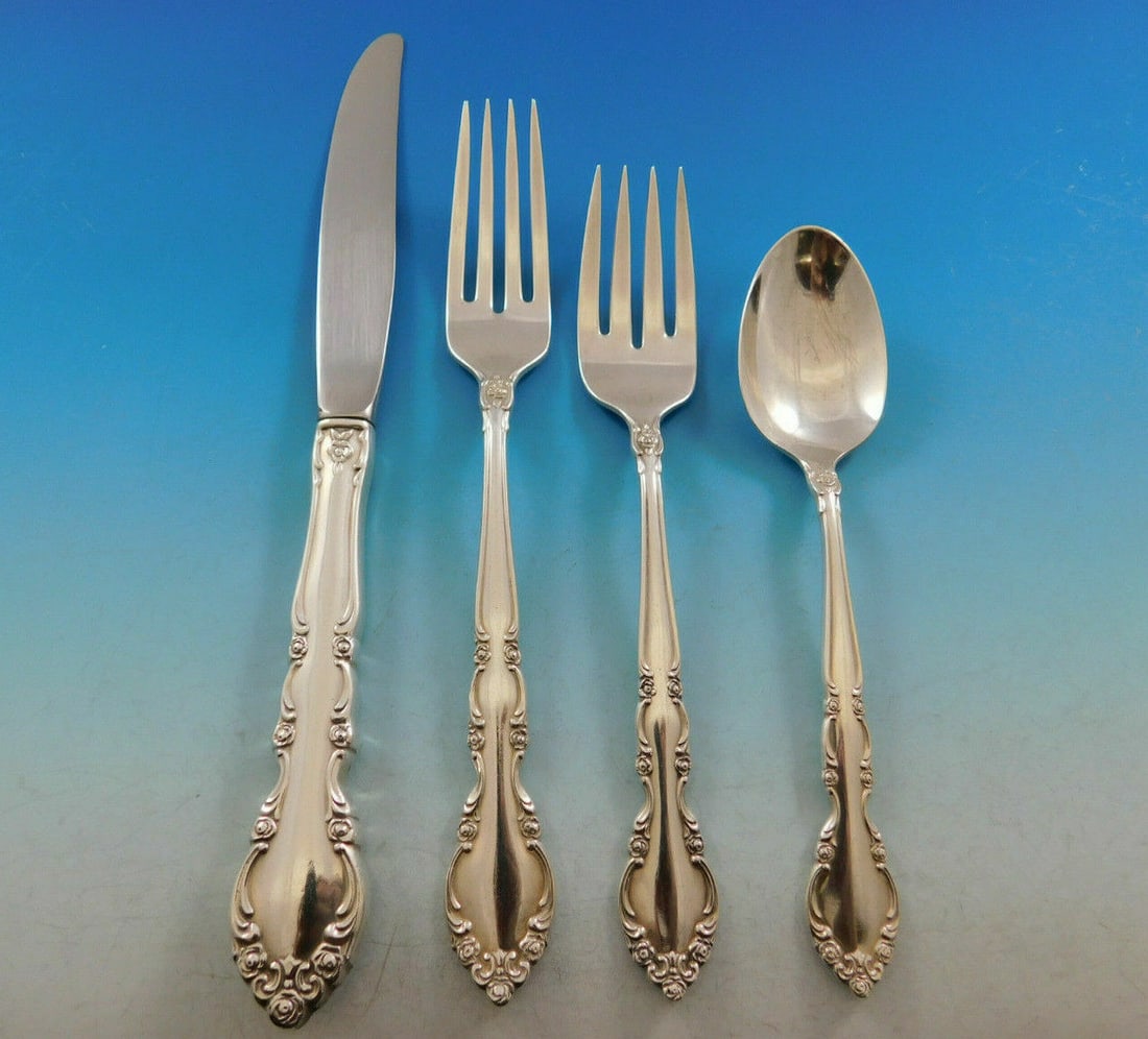 Oneida Grandeur Sterling Silver 4-Piece Place Setting (1 of 4)