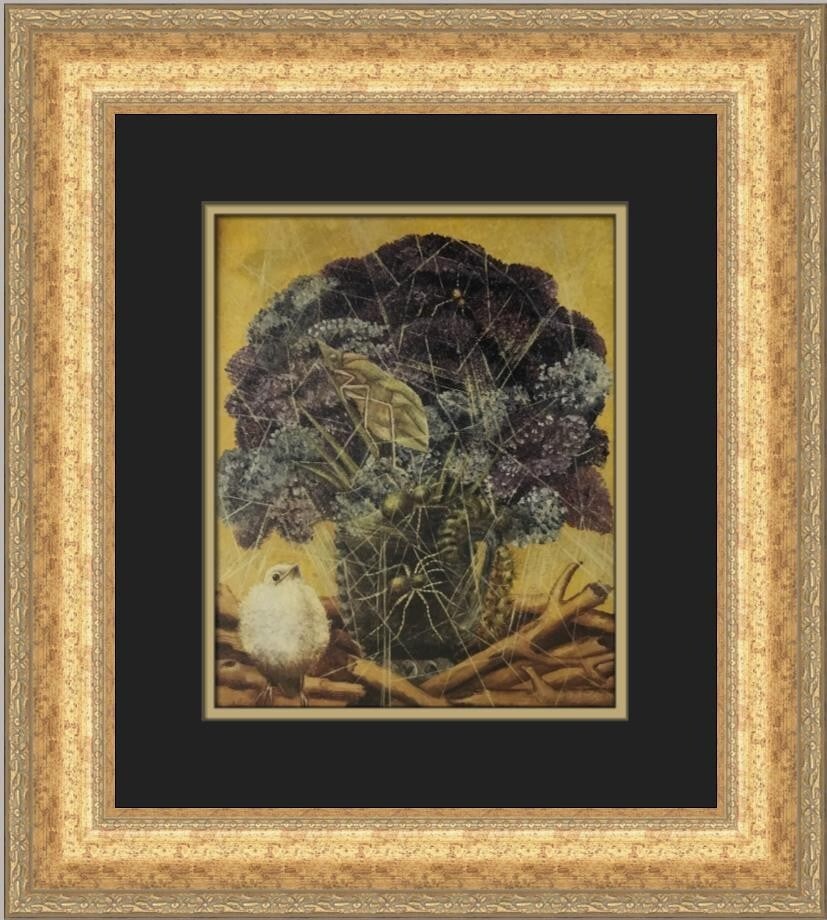 Frida Kahlo The Chick Custom Framed Art Print 19x17: Frida Kahlo The Chick Custom Framed Art Print 19x17 This captivating custom framed print by renowned artist Frida Kahlo features the artwork titled "The Chick." Measuring 19 in height and 17 in width,