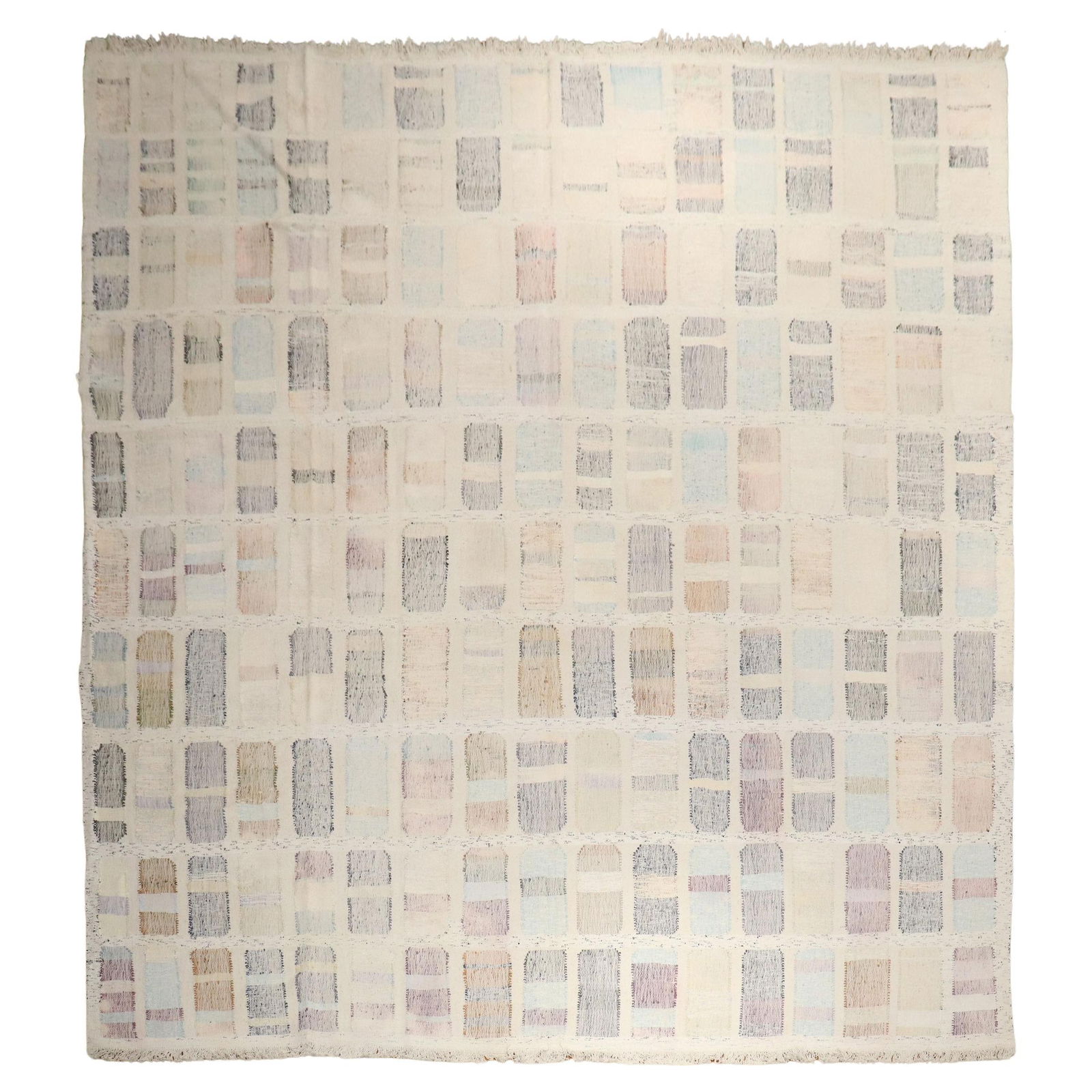 Zabihi Collection Vintage Scandinavian Turkish Kilim 13'1" x 15'7" Wool Hand-Knotted (1 of 12)